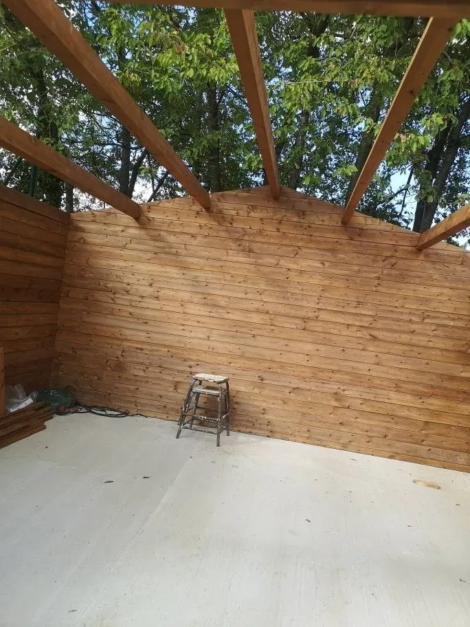 nos realisations amenagements exterieurs pergolas portail motorise car pot cloture et portail portillon et terrasse (16)