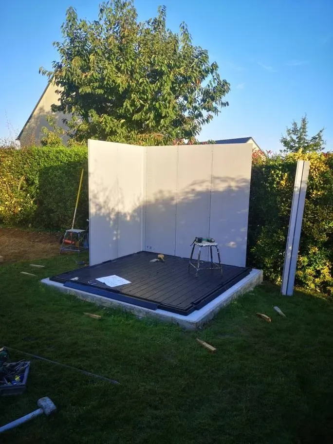 nos realisations amenagements exterieurs pergolas portail motorise car pot cloture et portail portillon et terrasse (21)